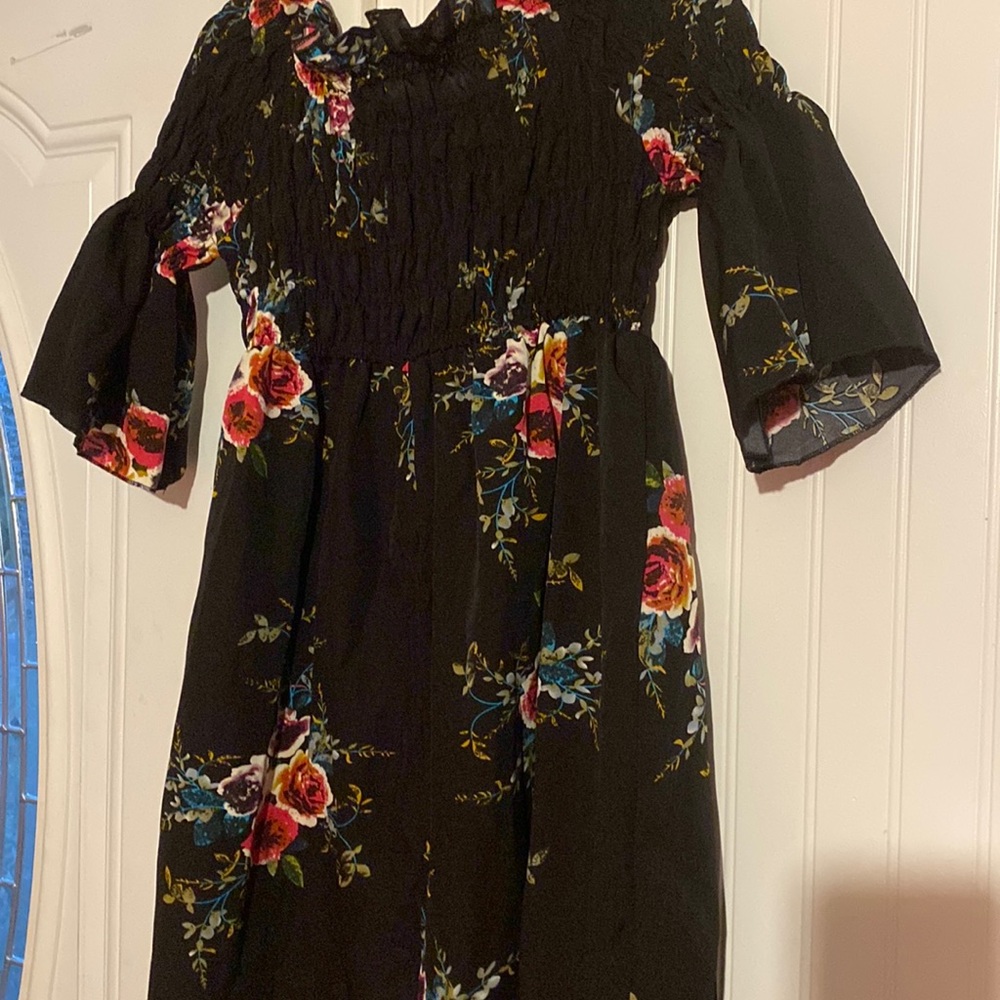black summer mini  dress
